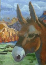 "Canyon Donkey" by Laura Leveque