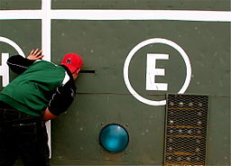 In 2011, a fan got a peek inside Fenway Park's famed manual scoreboard. By C.S. Imming (Own work) [CC BY-SA 3.0 (http://creativecommons.org/licenses/by-sa/3.0)], via Wikimedia Commons