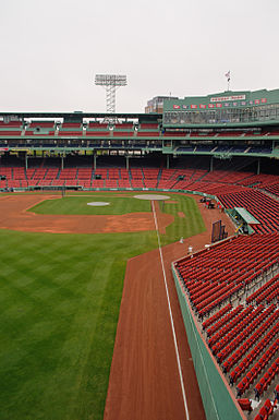The view from atop Fenway's Green Monster is great. The view from WITHIN? The on-field scoreboard operators get that rare perspective every game. By InSapphoWeTrust from Los Angeles, California, USA [CC BY-SA 2.0 (http://creativecommons.org/licenses/by-sa/2.0)], via Wikimedia Commons